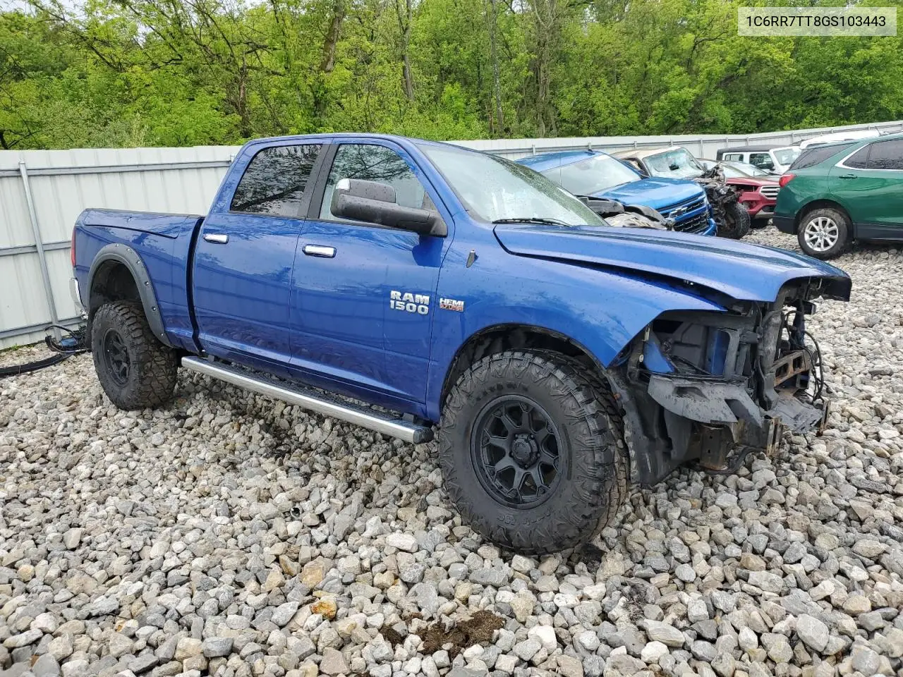 2016 Ram 1500 Slt VIN: 1C6RR7TT8GS103443 Lot: 56535765