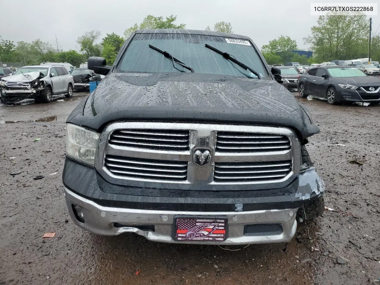2016 Ram 1500 Slt VIN: 1C6RR7LTXGS222868 Lot: 56833495