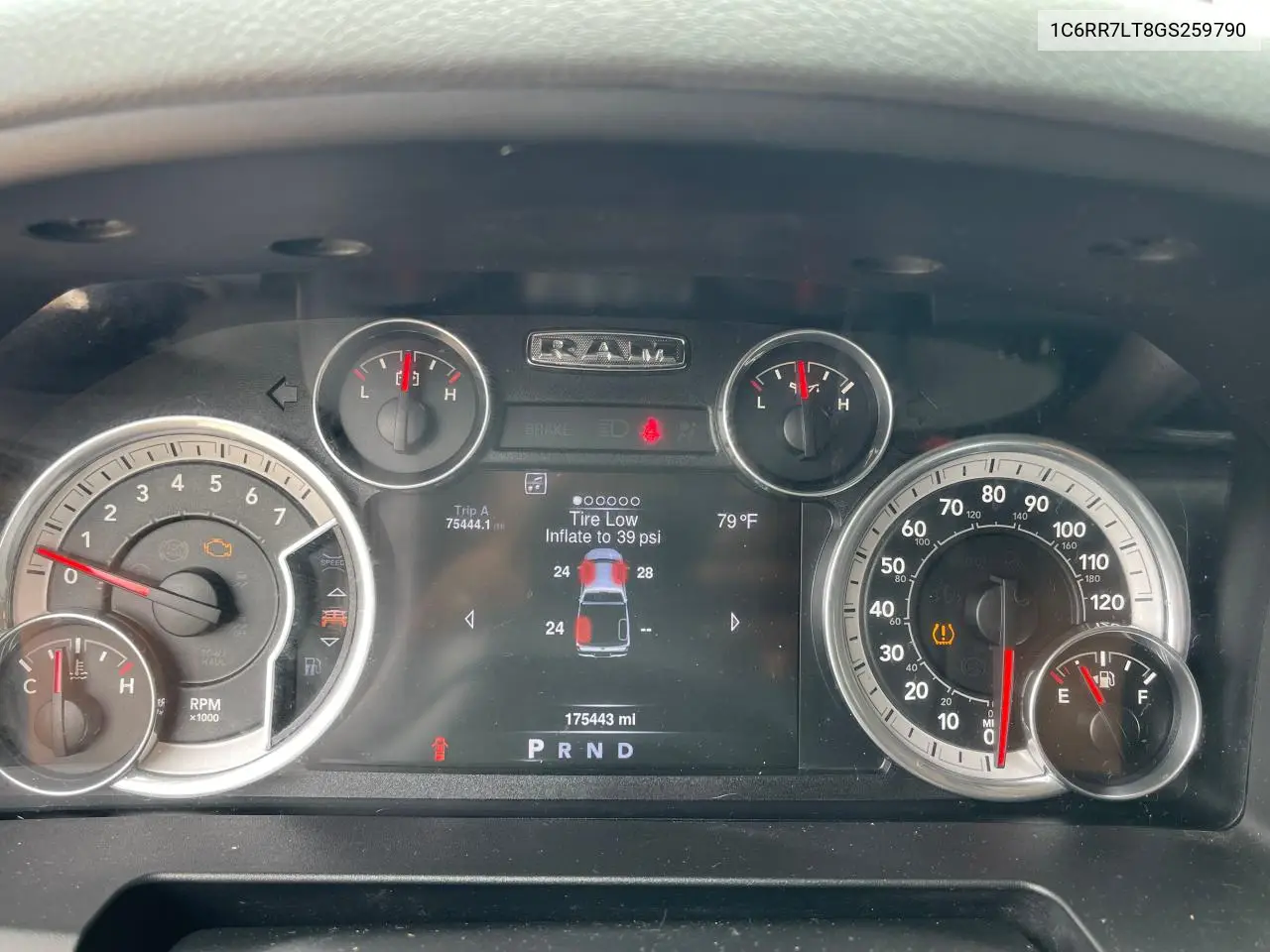 2016 Ram 1500 Slt VIN: 1C6RR7LT8GS259790 Lot: 63858545