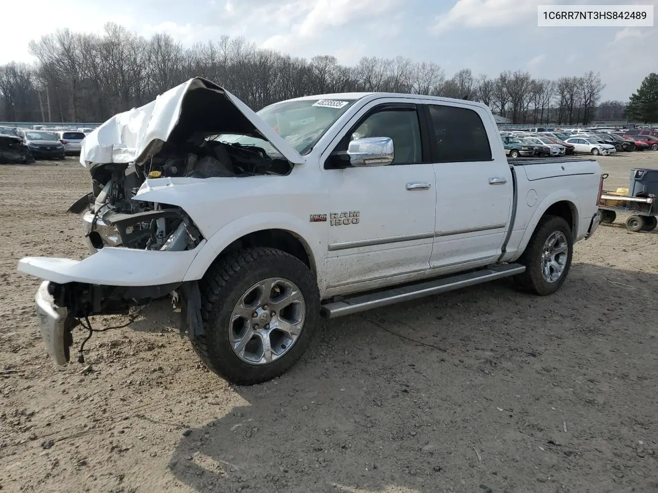 2017 Ram 1500 Laramie VIN: 1C6RR7NT3HS842489 Lot: 48235535