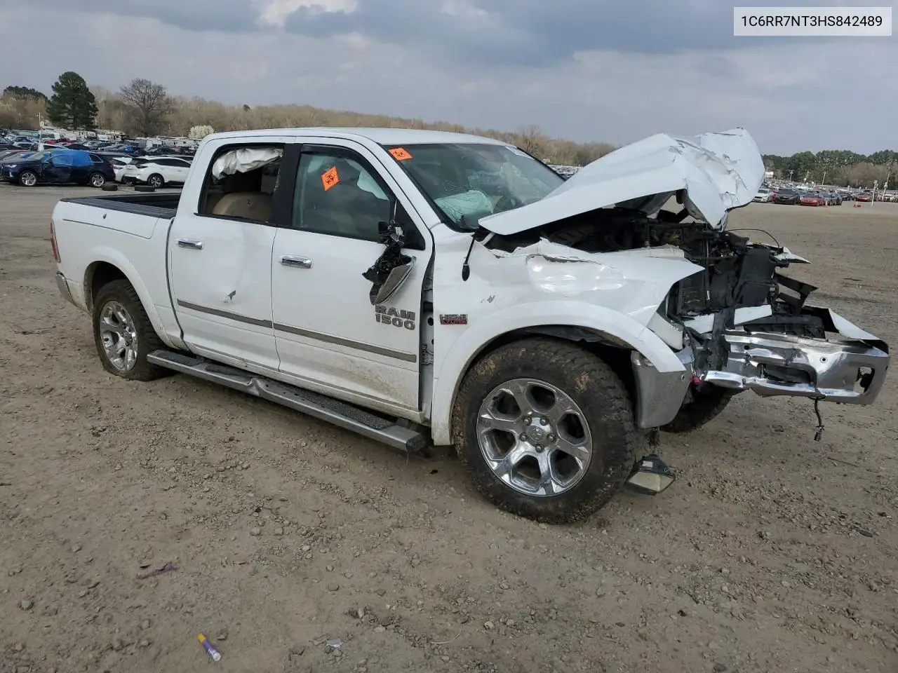 2017 Ram 1500 Laramie VIN: 1C6RR7NT3HS842489 Lot: 48235535