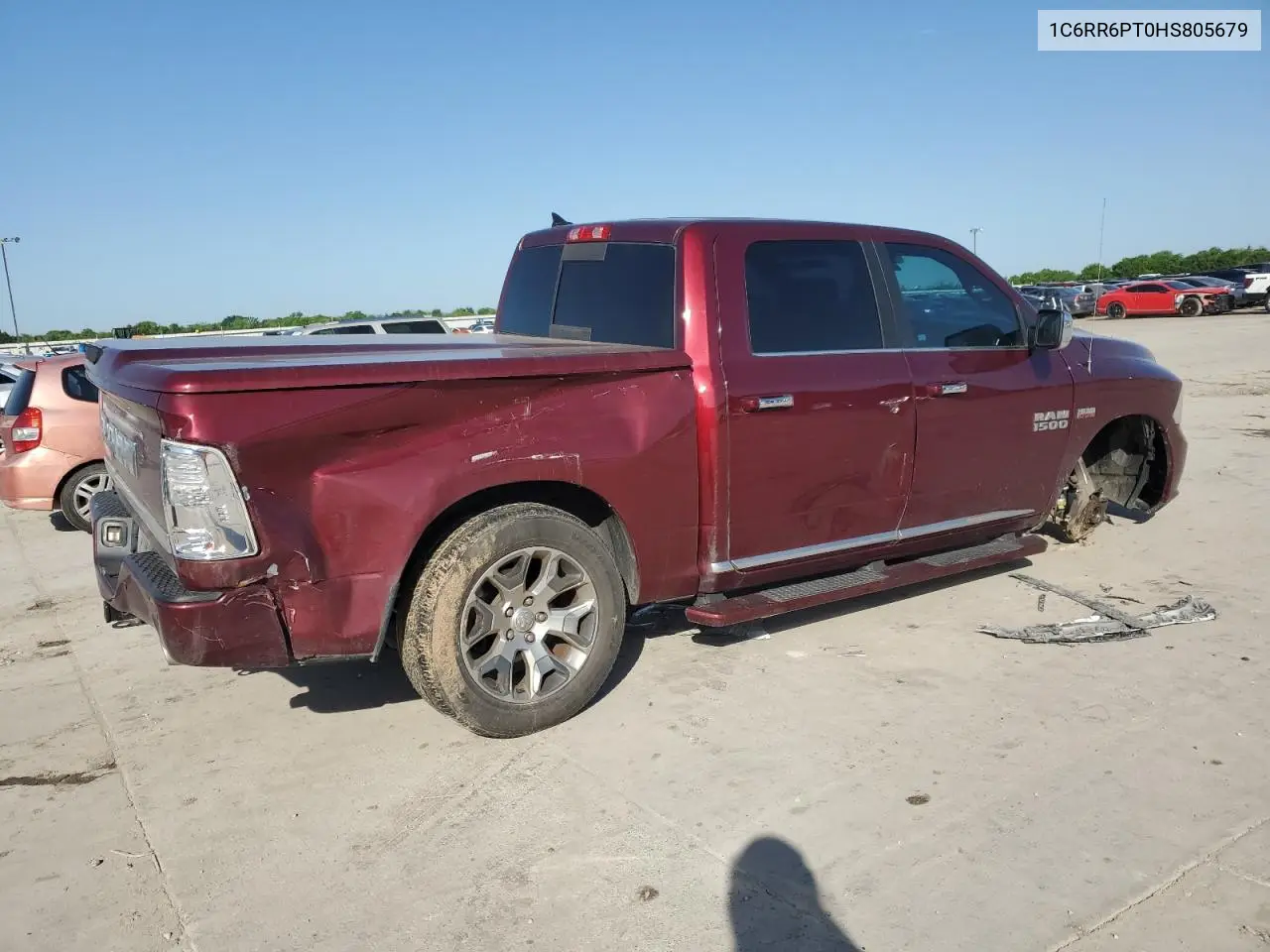 2017 Ram 1500 Longhorn VIN: 1C6RR6PT0HS805679 Lot: 52738255