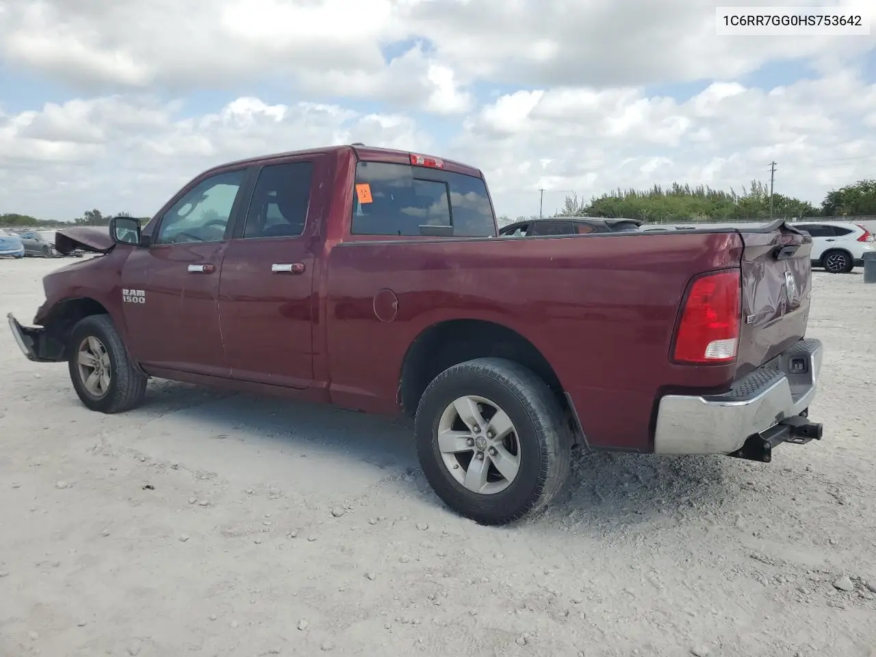 2017 Ram 1500 Slt VIN: 1C6RR7GG0HS753642 Lot: 54109105