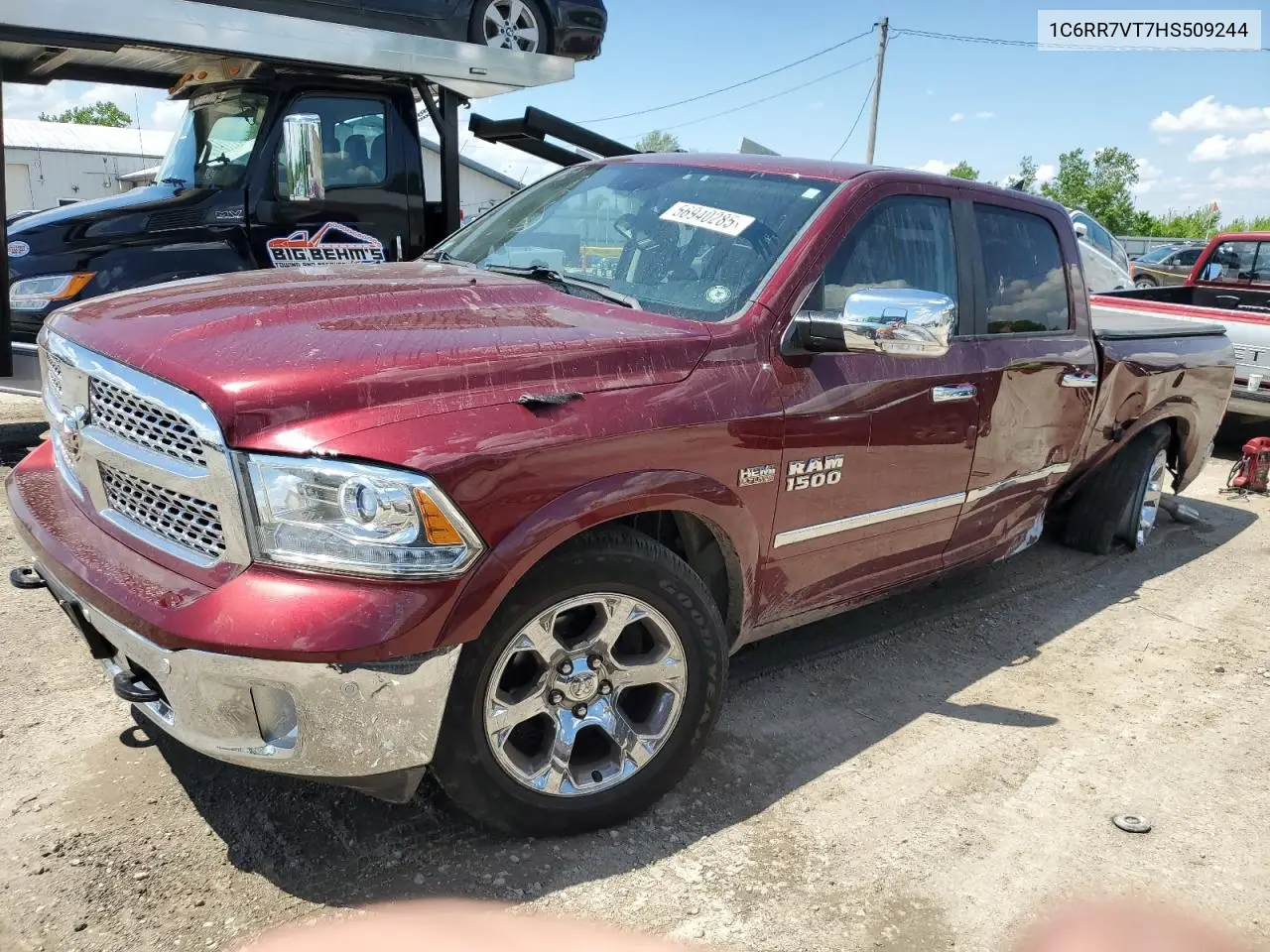 2017 Ram 1500 Laramie VIN: 1C6RR7VT7HS509244 Lot: 56940285