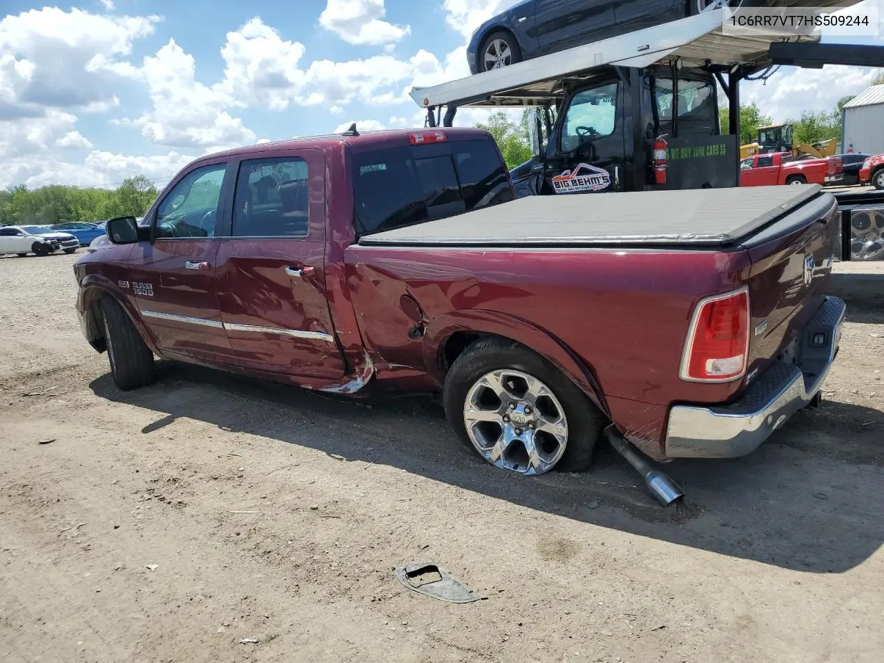 2017 Ram 1500 Laramie VIN: 1C6RR7VT7HS509244 Lot: 56940285