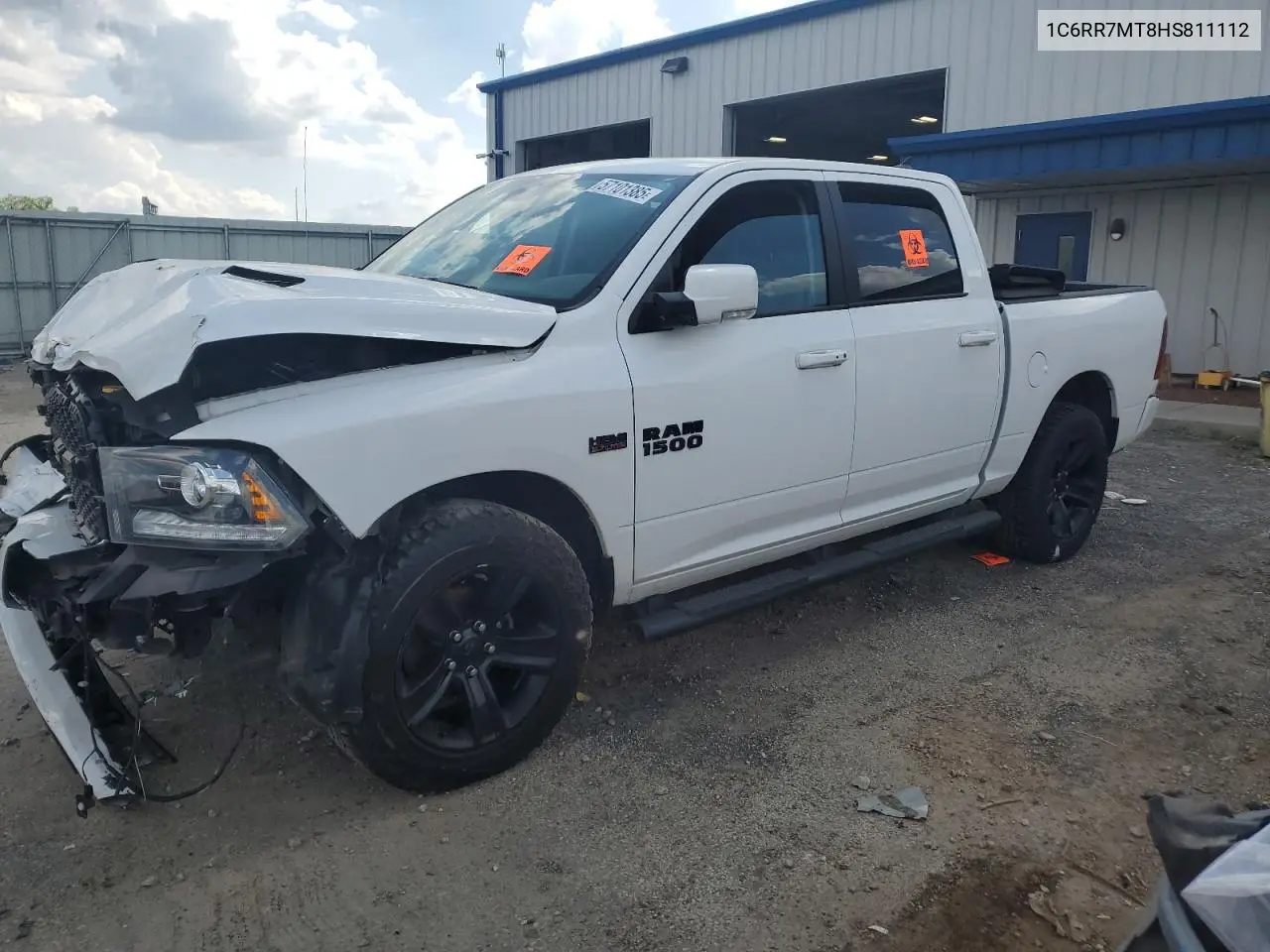 2017 Ram 1500 Sport VIN: 1C6RR7MT8HS811112 Lot: 57101385