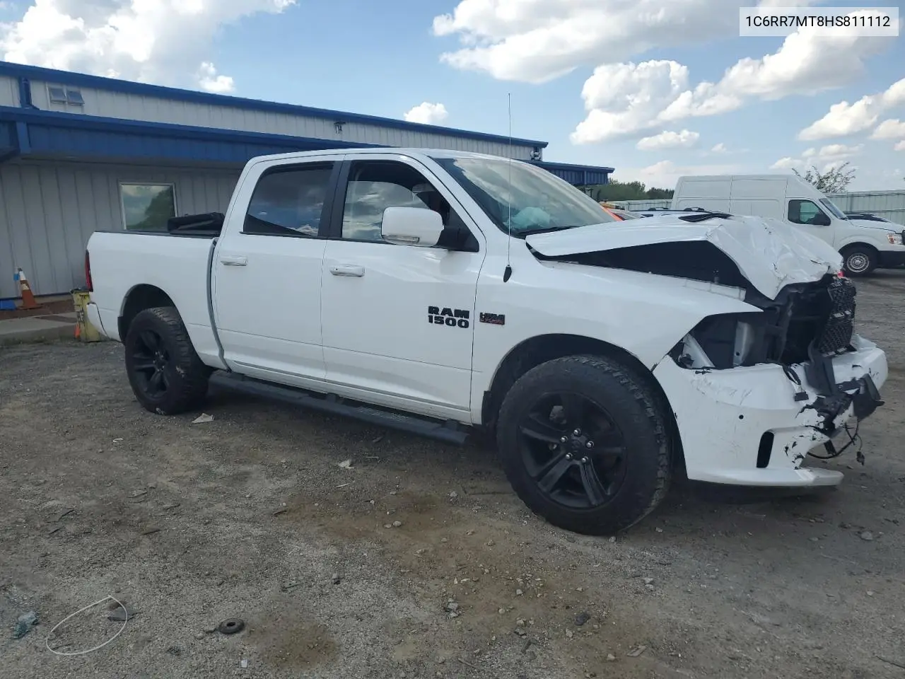 2017 Ram 1500 Sport VIN: 1C6RR7MT8HS811112 Lot: 57101385