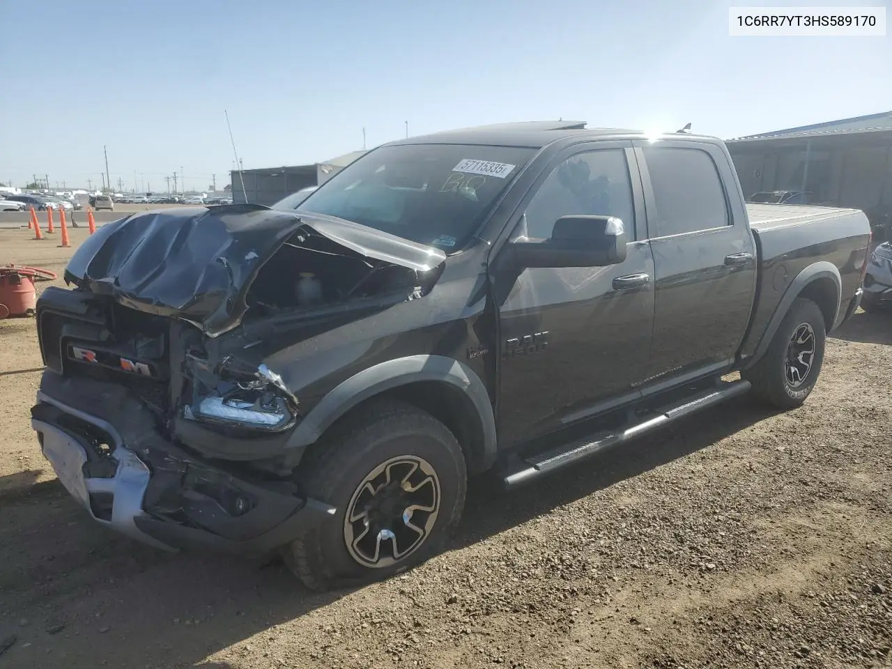 2017 Ram 1500 Rebel VIN: 1C6RR7YT3HS589170 Lot: 57115335