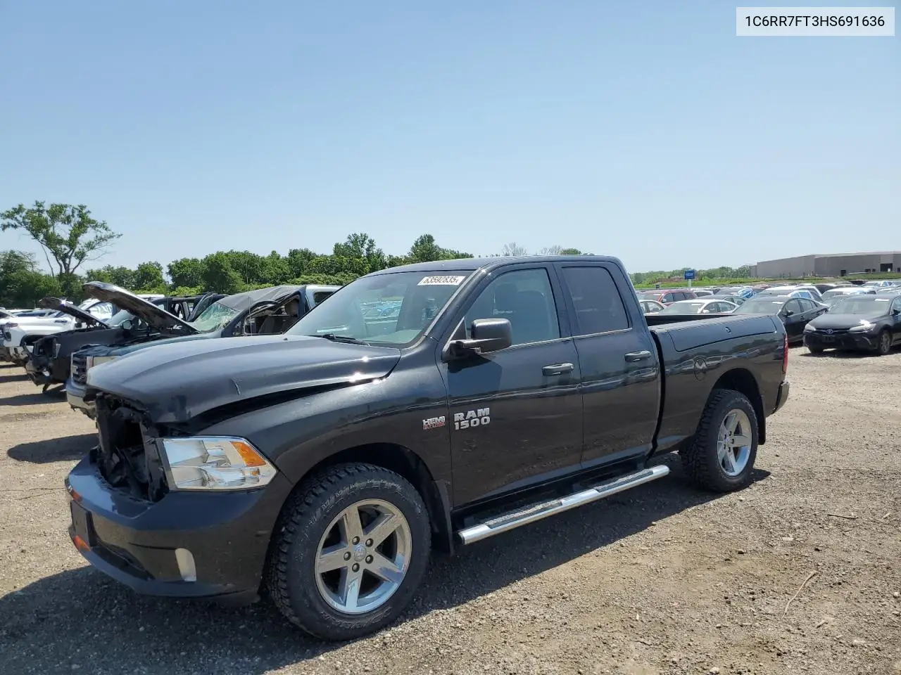 2017 Ram 1500 St VIN: 1C6RR7FT3HS691636 Lot: 63592835
