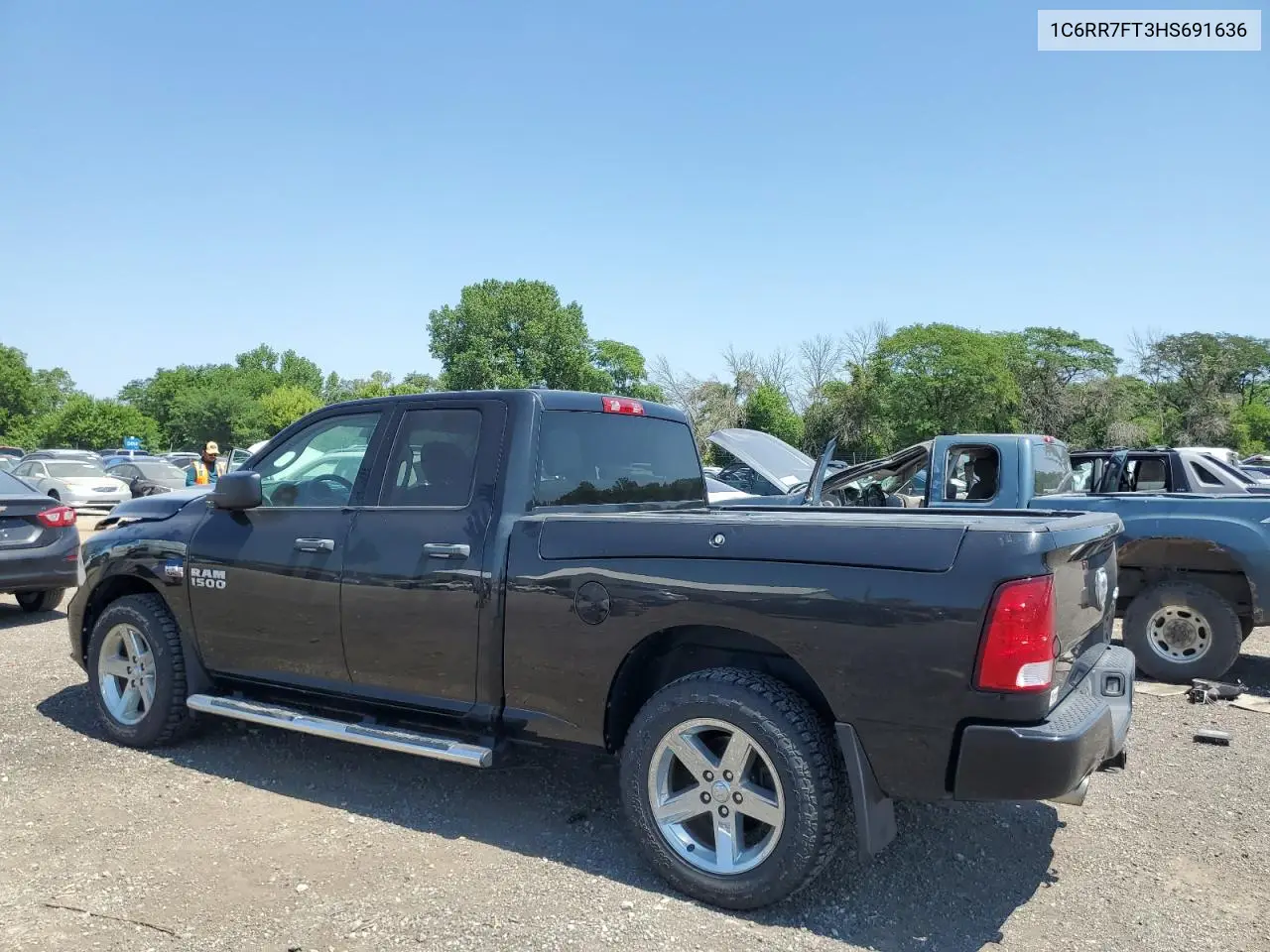 2017 Ram 1500 St VIN: 1C6RR7FT3HS691636 Lot: 63592835
