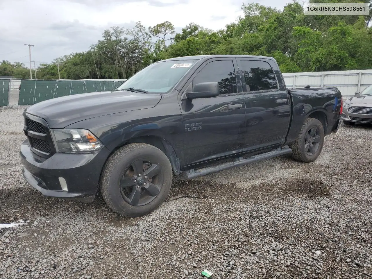 2017 Ram 1500 St VIN: 1C6RR6KG0HS598561 Lot: 63600775