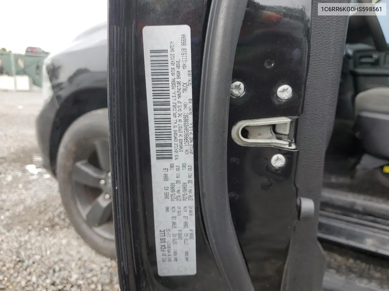 2017 Ram 1500 St VIN: 1C6RR6KG0HS598561 Lot: 63600775