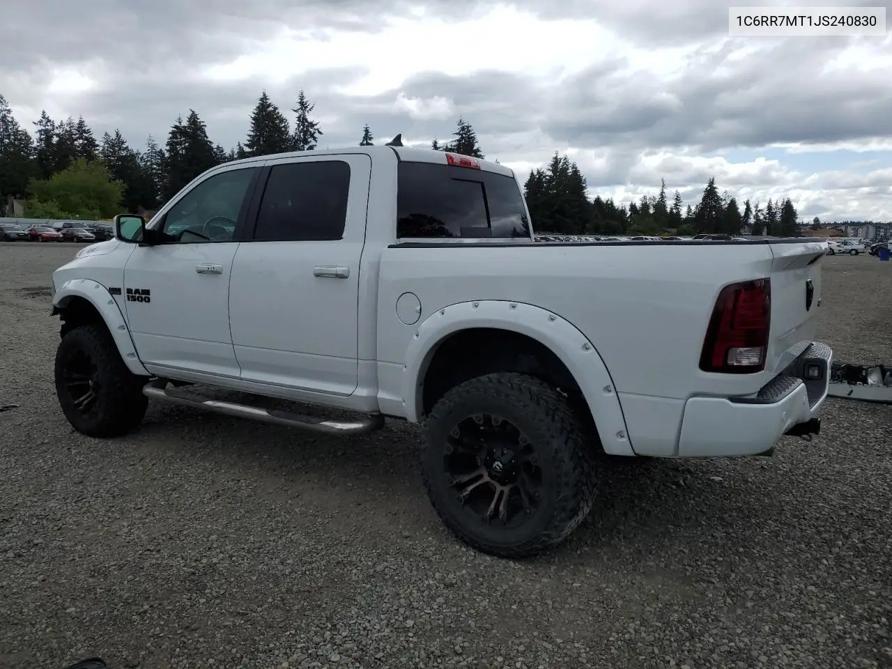 2018 Ram 1500 Sport VIN: 1C6RR7MT1JS240830 Lot: 55592845