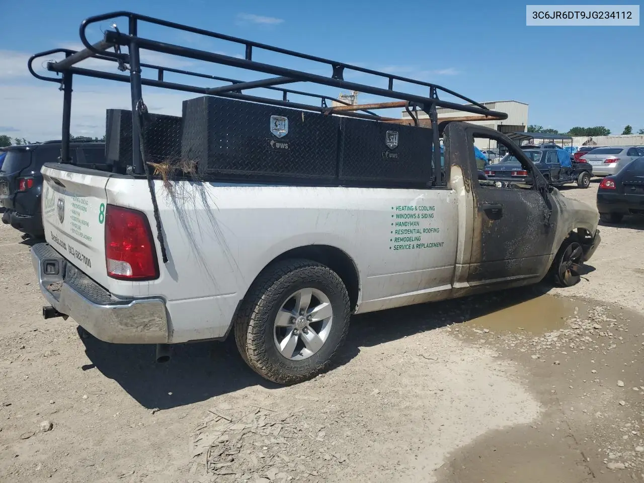 2018 Ram 1500 St VIN: 3C6JR6DT9JG234112 Lot: 58000595