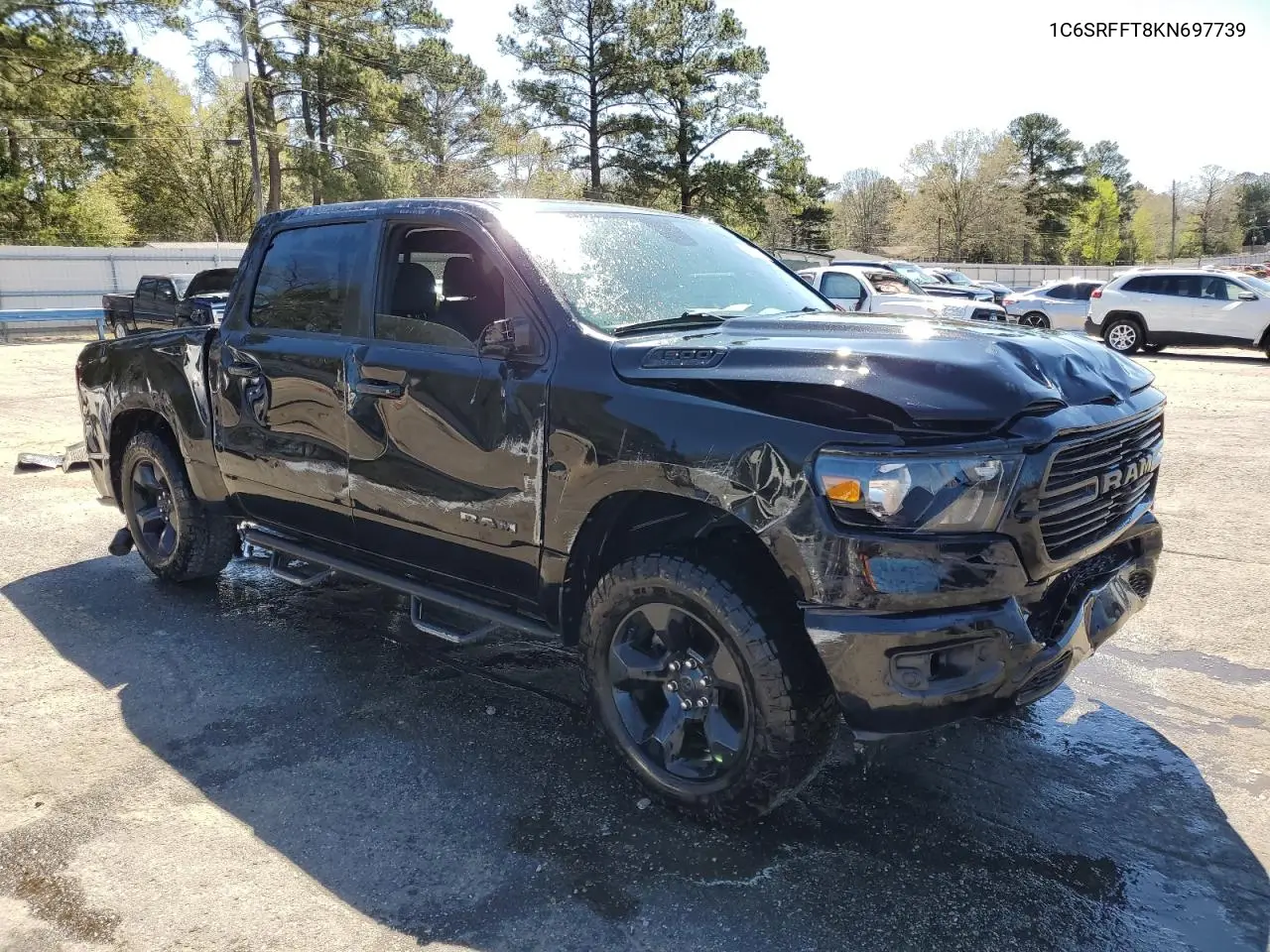 2019 Ram 1500 Big Horn/Lone Star VIN: 1C6SRFFT8KN697739 Lot: 50511585