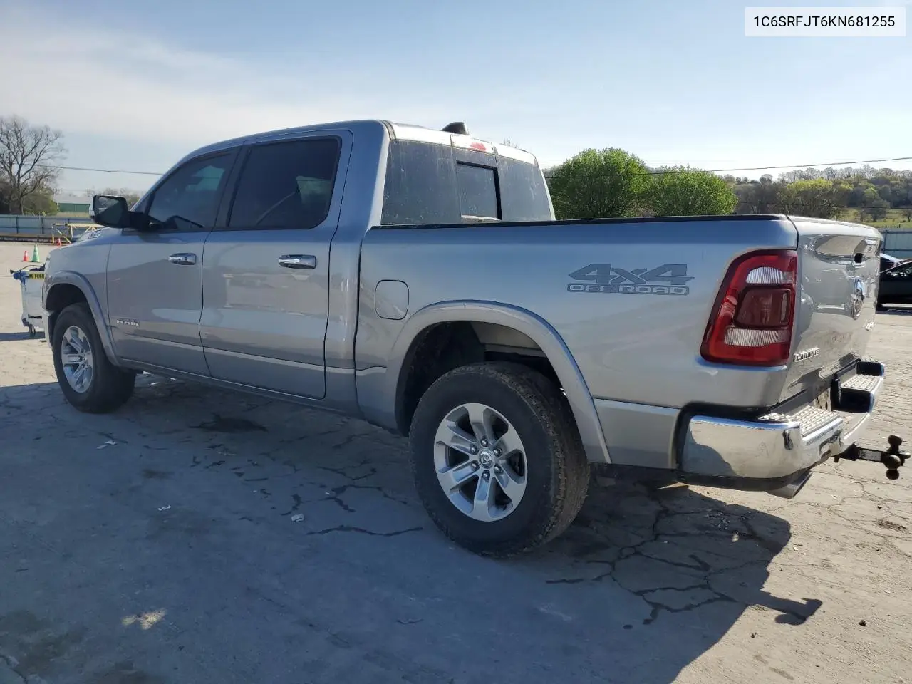2019 Ram 1500 Laramie VIN: 1C6SRFJT6KN681255 Lot: 50962455