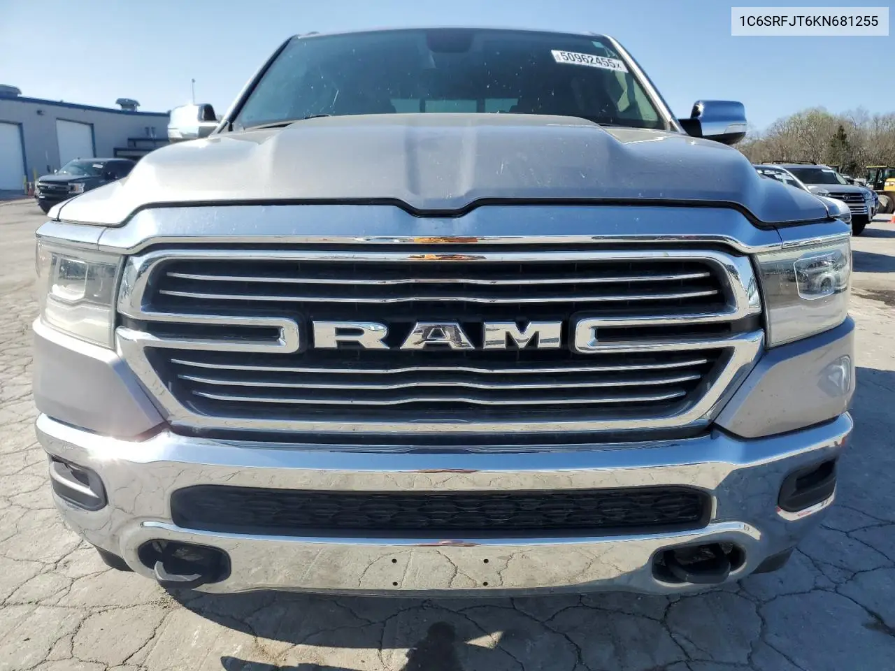 2019 Ram 1500 Laramie VIN: 1C6SRFJT6KN681255 Lot: 50962455