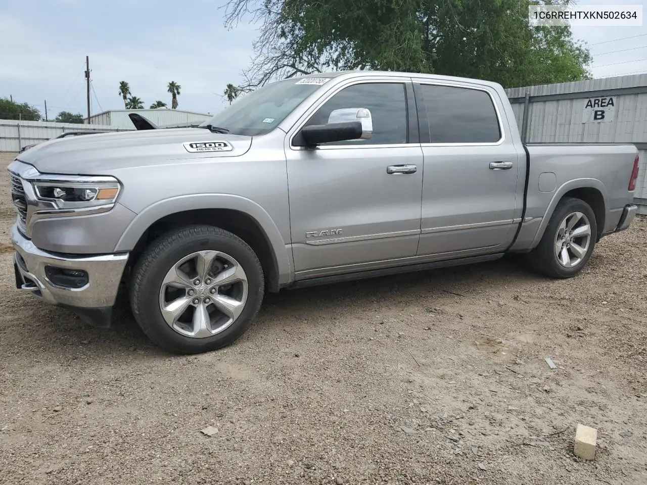 2019 Ram 1500 Limited VIN: 1C6RREHTXKN502634 Lot: 52020755