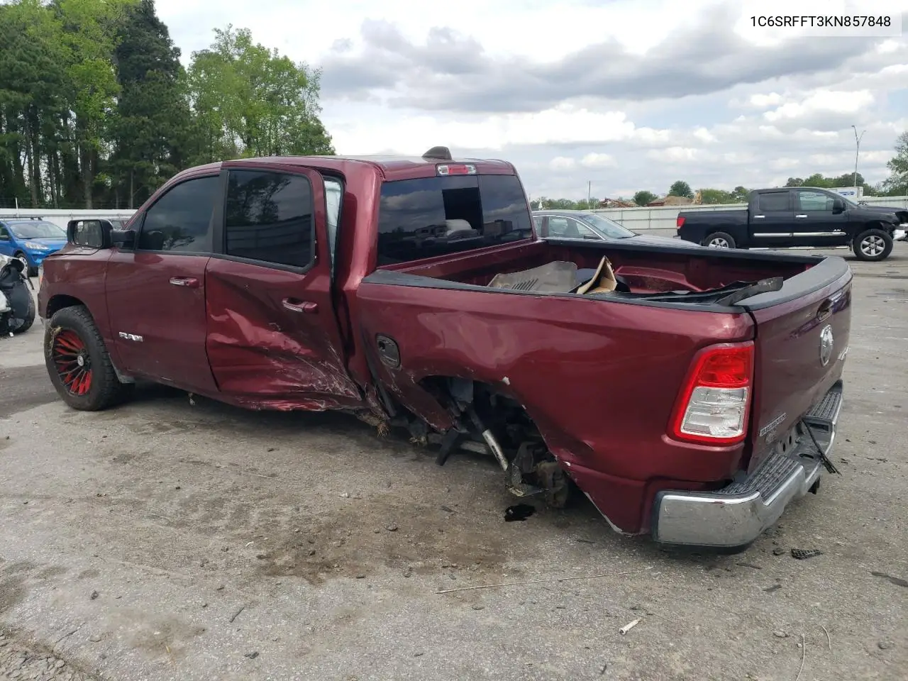 2019 Ram 1500 Big Horn/Lone Star VIN: 1C6SRFFT3KN857848 Lot: 52694435