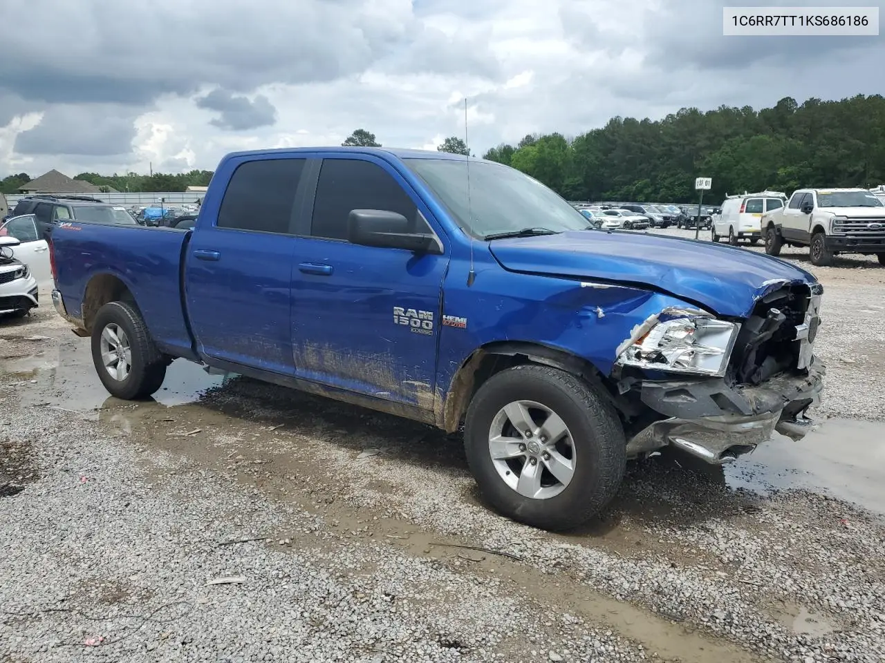 2019 Ram 1500 Classic Slt VIN: 1C6RR7TT1KS686186 Lot: 54253465