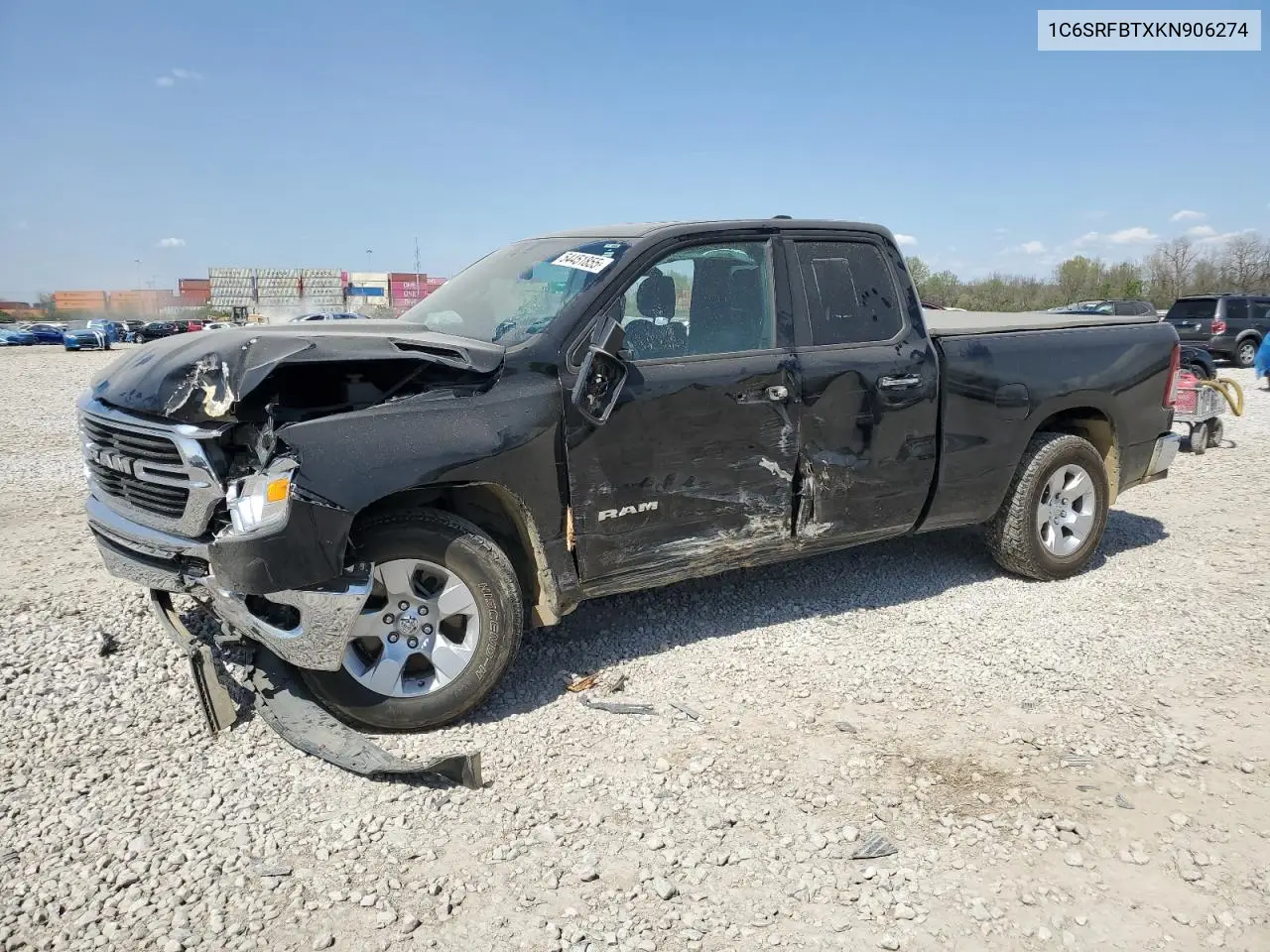 2019 Ram 1500 Big Horn/Lone Star VIN: 1C6SRFBTXKN906274 Lot: 54451855