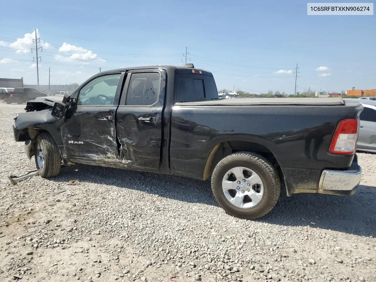 2019 Ram 1500 Big Horn/Lone Star VIN: 1C6SRFBTXKN906274 Lot: 54451855
