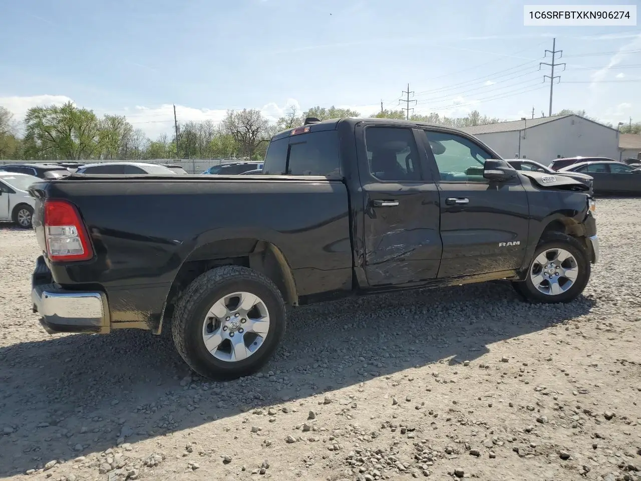 2019 Ram 1500 Big Horn/Lone Star VIN: 1C6SRFBTXKN906274 Lot: 54451855