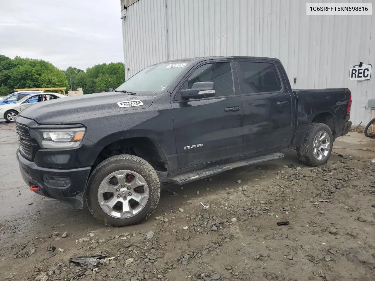 2019 Ram 1500 Big Horn/Lone Star VIN: 1C6SRFFT5KN698816 Lot: 55287665