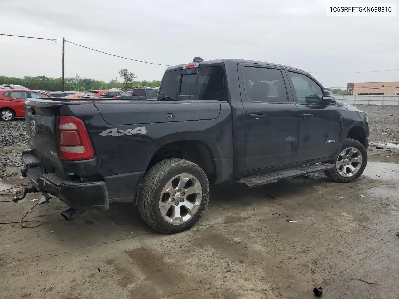 2019 Ram 1500 Big Horn/Lone Star VIN: 1C6SRFFT5KN698816 Lot: 55287665
