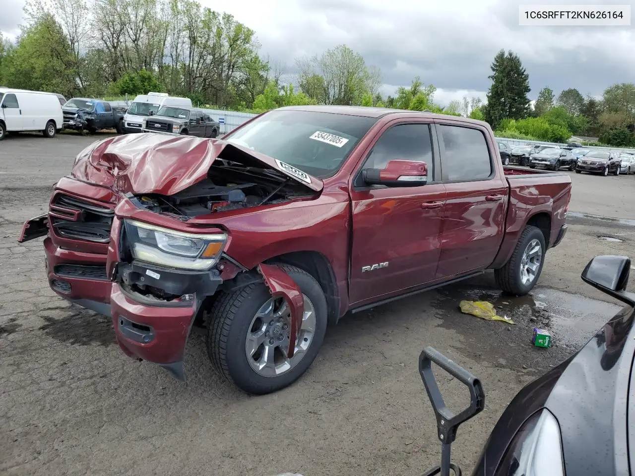 1c6srfft2kn626164 1C6SRFFT2KN626164 2019 Ram 1500 Big Horn/Lone Star