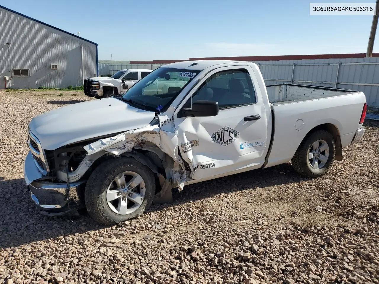 2019 Ram 1500 Classic Tradesman VIN: 3C6JR6AG4KG506316 Lot: 56421905