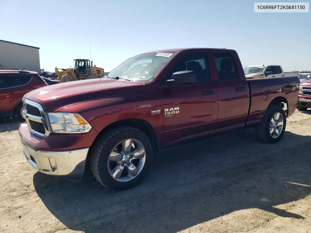 2019 Ram 1500 Classic Tradesman VIN: 1C6RR6FT2KS681150 Lot: 56525405