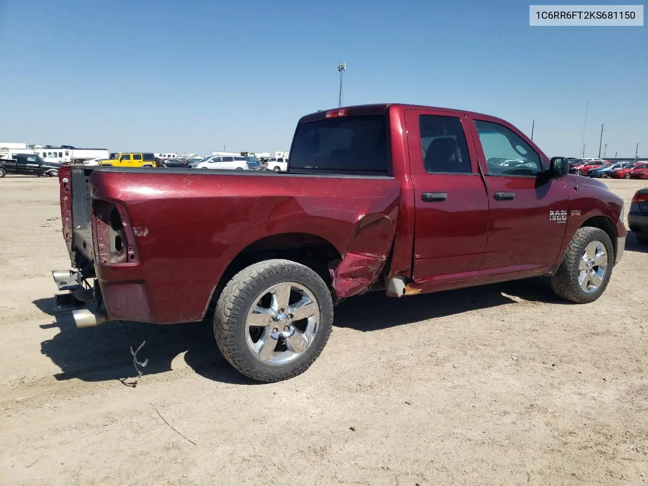 2019 Ram 1500 Classic Tradesman VIN: 1C6RR6FT2KS681150 Lot: 56525405