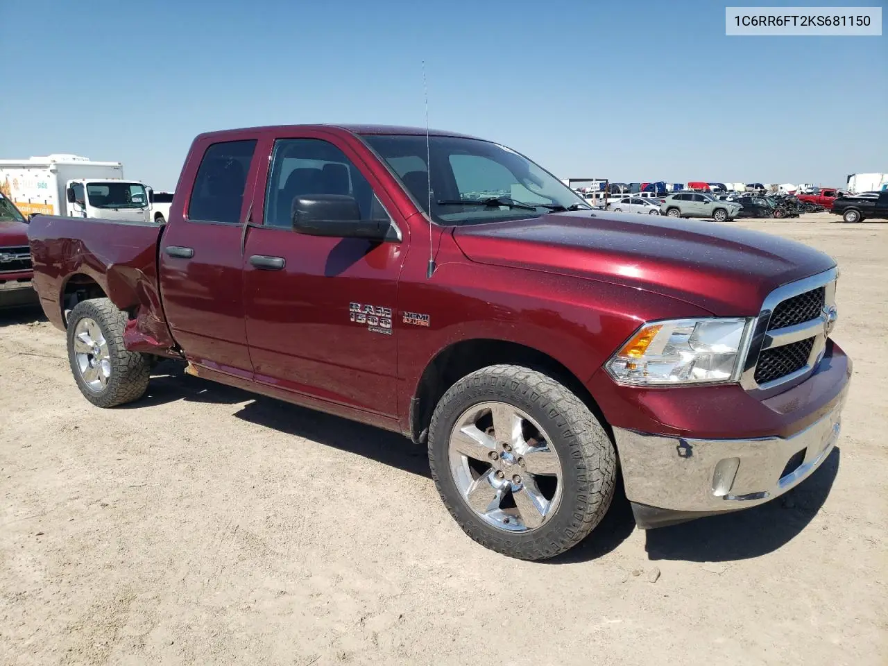 2019 Ram 1500 Classic Tradesman VIN: 1C6RR6FT2KS681150 Lot: 56525405
