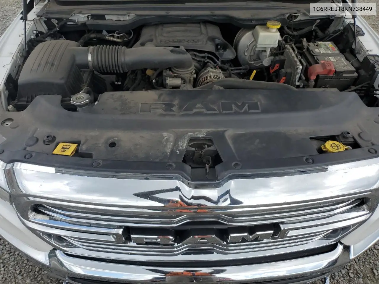 2019 Ram 1500 Laramie VIN: 1C6RREJT8KN738449 Lot: 56935305