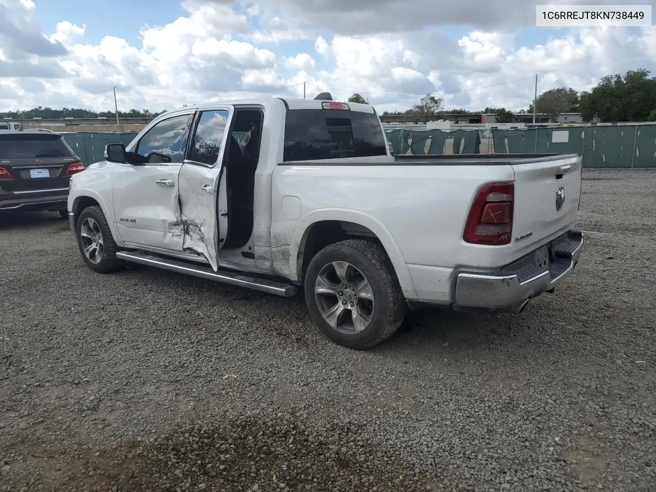 2019 Ram 1500 Laramie VIN: 1C6RREJT8KN738449 Lot: 56935305