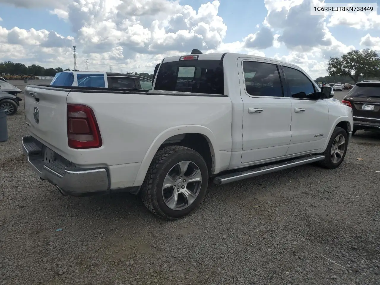 2019 Ram 1500 Laramie VIN: 1C6RREJT8KN738449 Lot: 56935305