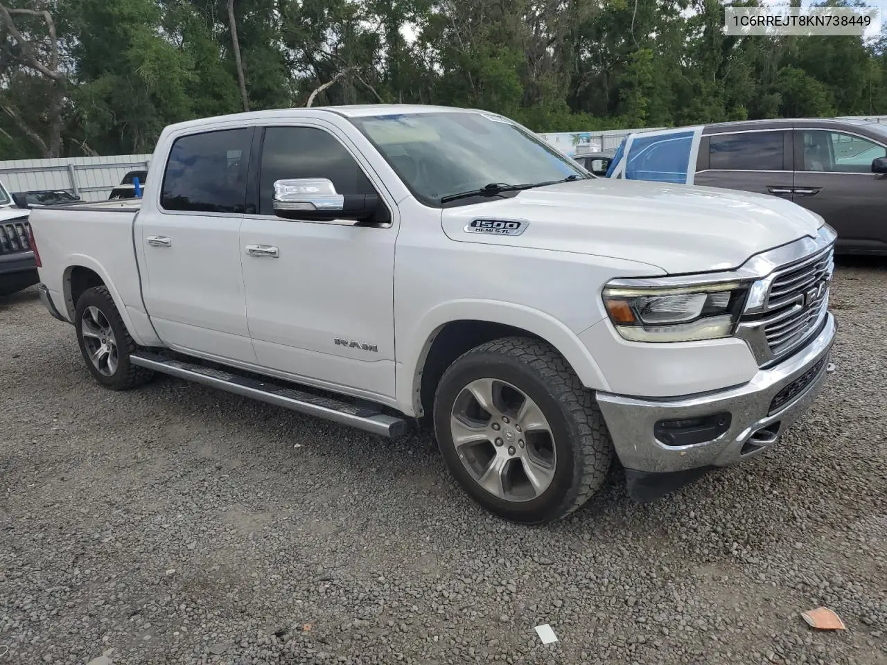 2019 Ram 1500 Laramie VIN: 1C6RREJT8KN738449 Lot: 56935305