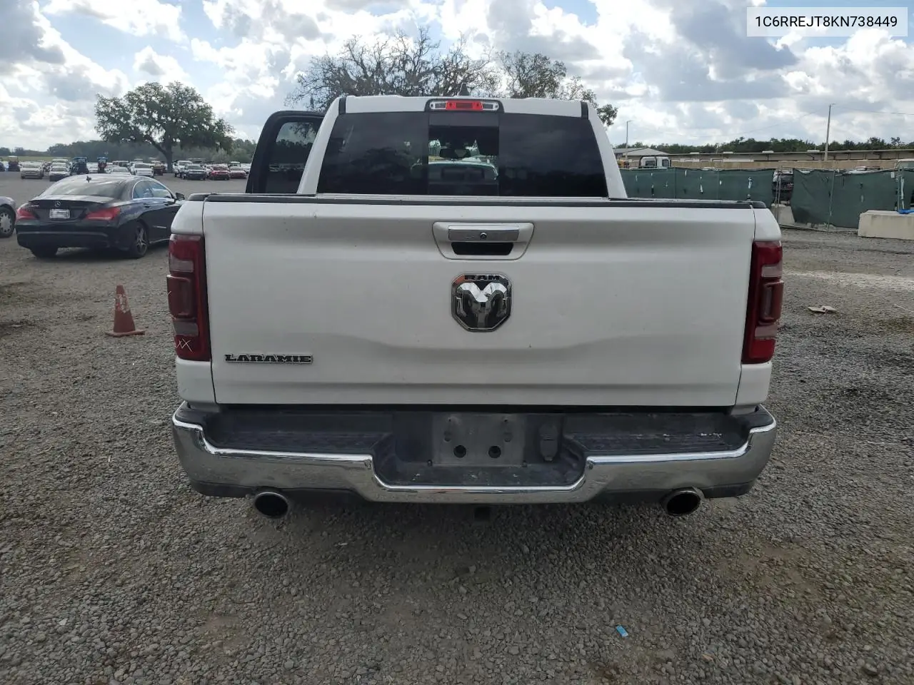 2019 Ram 1500 Laramie VIN: 1C6RREJT8KN738449 Lot: 56935305