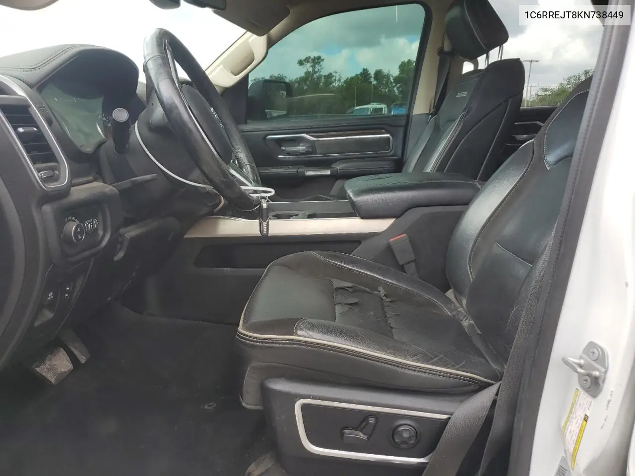 2019 Ram 1500 Laramie VIN: 1C6RREJT8KN738449 Lot: 56935305