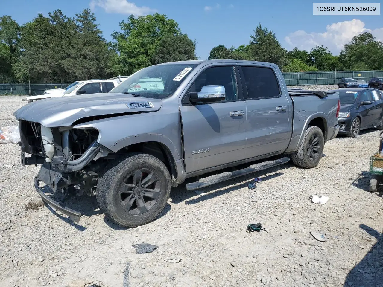 2019 Ram 1500 Laramie VIN: 1C6SRFJT6KN526009 Lot: 61230395
