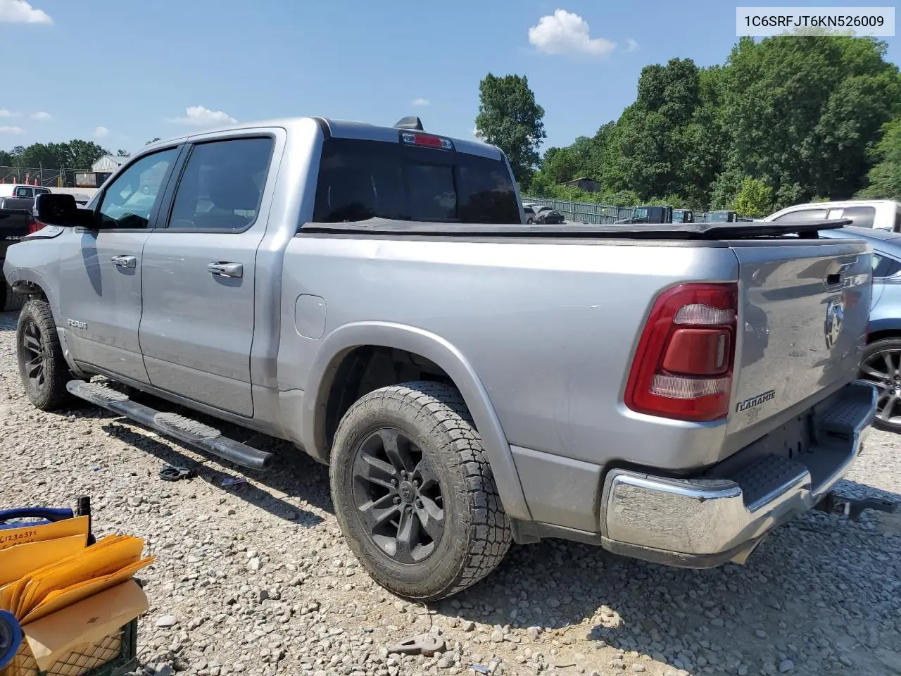 2019 Ram 1500 Laramie VIN: 1C6SRFJT6KN526009 Lot: 61230395