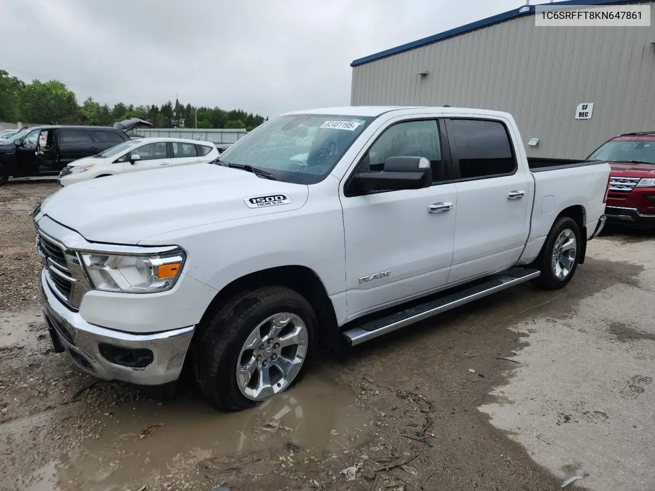 2019 Ram 1500 Big Horn/Lone Star VIN: 1C6SRFFT8KN647861 Lot: 62481195