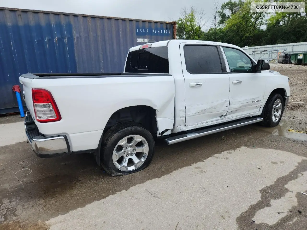 2019 Ram 1500 Big Horn/Lone Star VIN: 1C6SRFFT8KN647861 Lot: 62481195