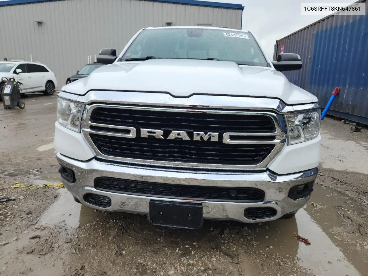 2019 Ram 1500 Big Horn/Lone Star VIN: 1C6SRFFT8KN647861 Lot: 62481195