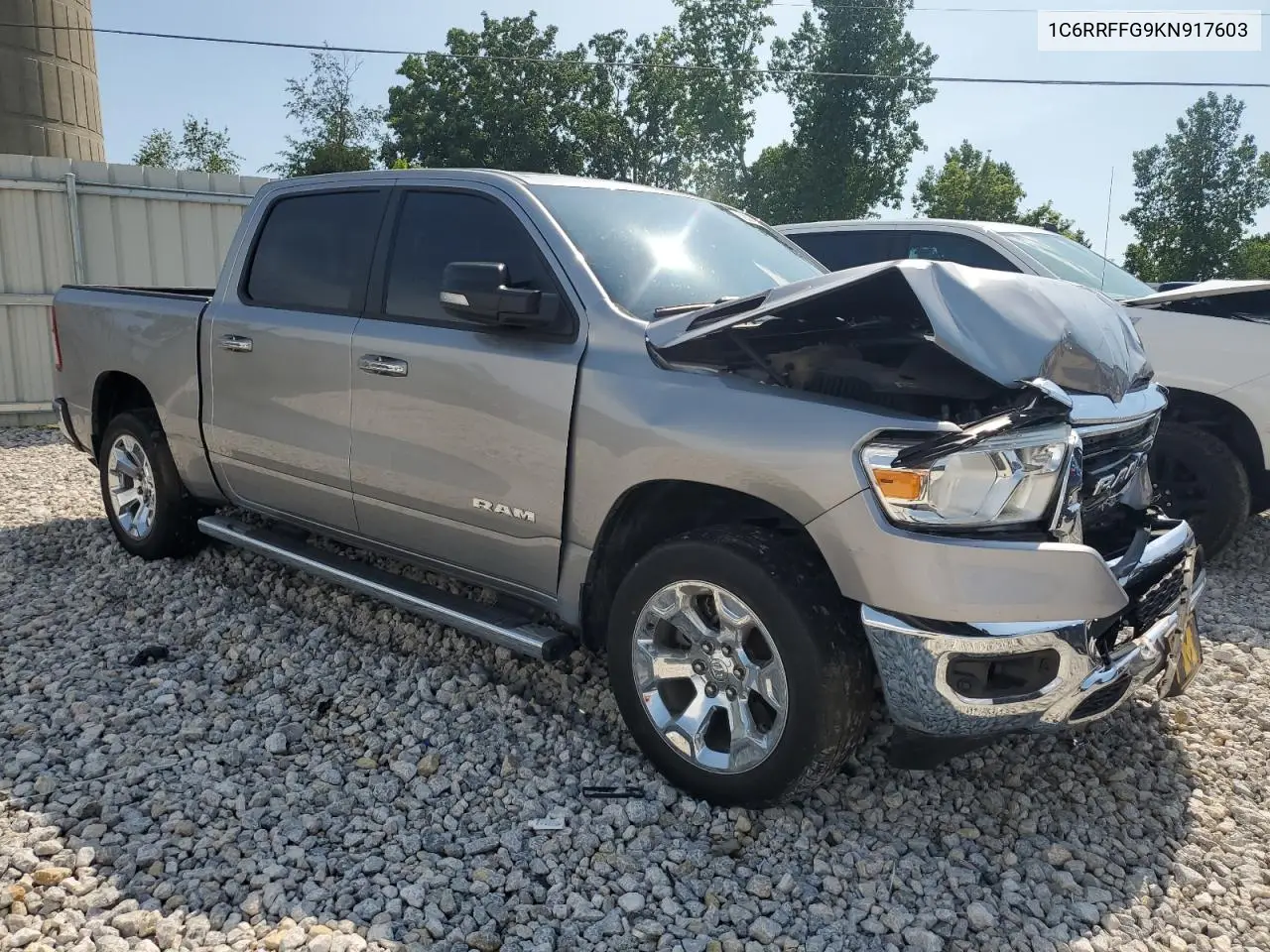 2019 Ram 1500 Big Horn/Lone Star VIN: 1C6RRFFG9KN917603 Lot: 63026145