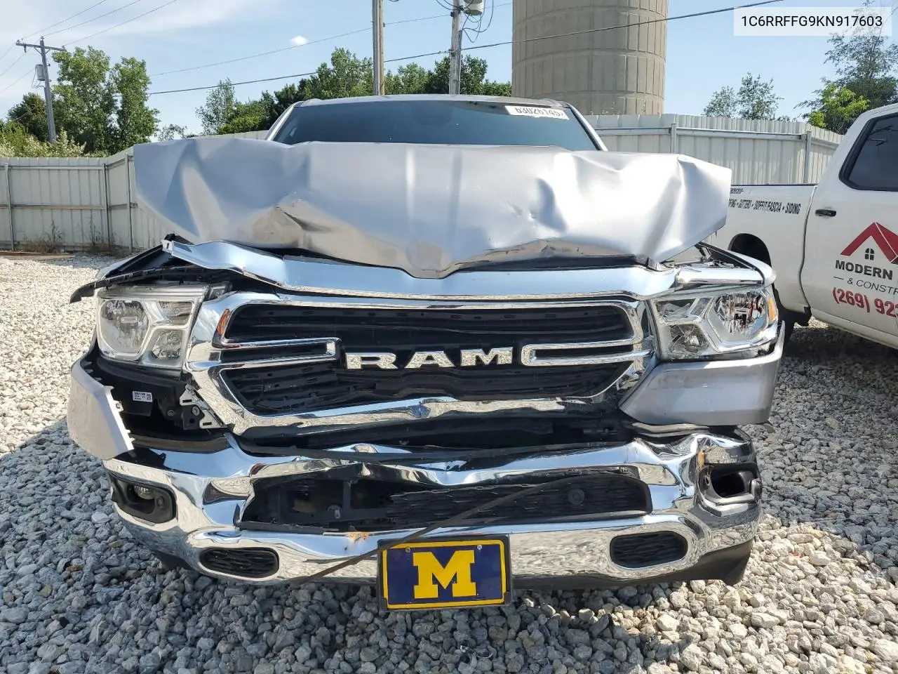 2019 Ram 1500 Big Horn/Lone Star VIN: 1C6RRFFG9KN917603 Lot: 63026145