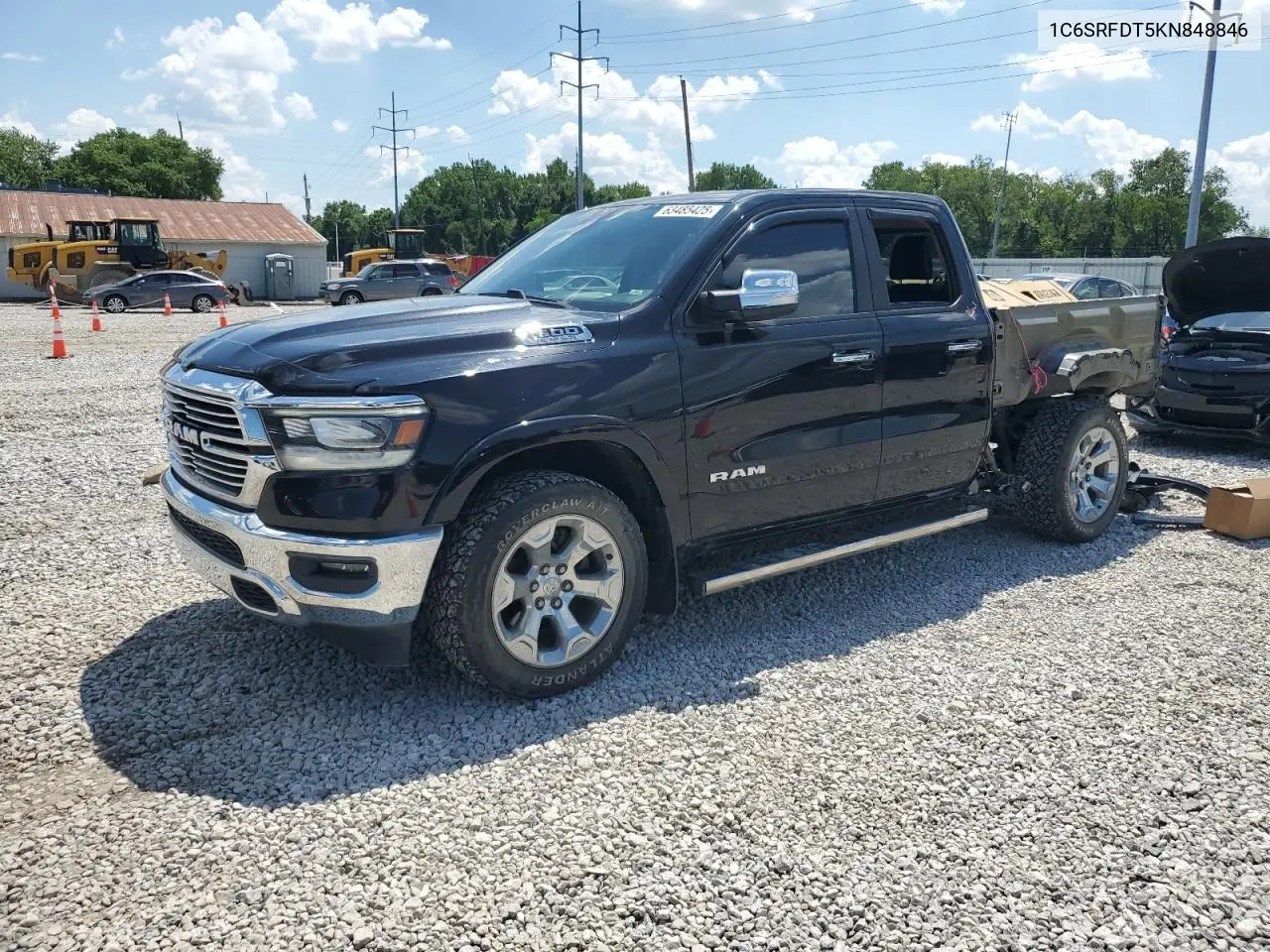 2019 Ram 1500 Laramie VIN: 1C6SRFDT5KN848846 Lot: 63485425