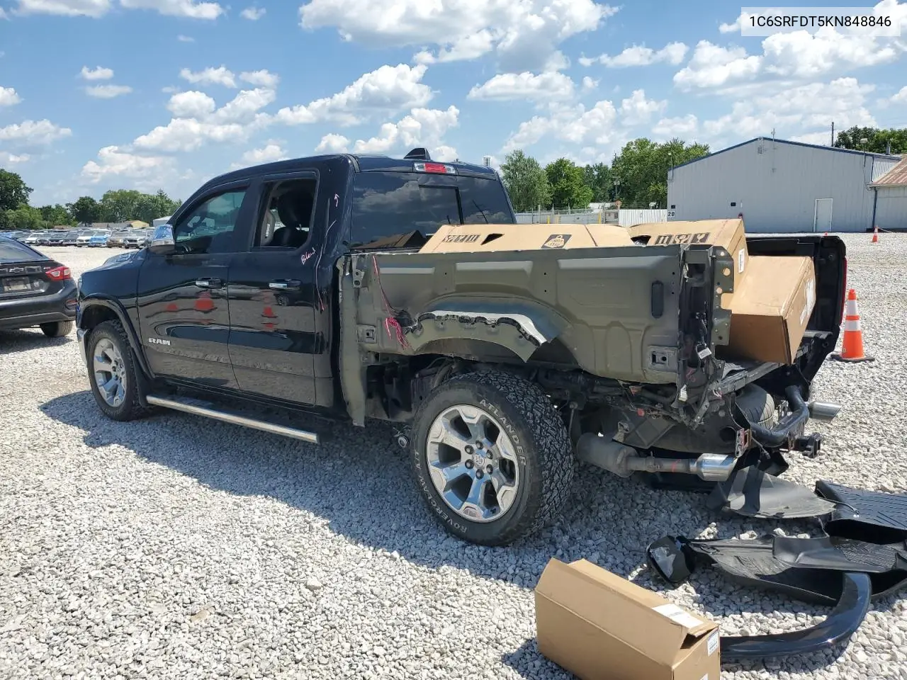 2019 Ram 1500 Laramie VIN: 1C6SRFDT5KN848846 Lot: 63485425