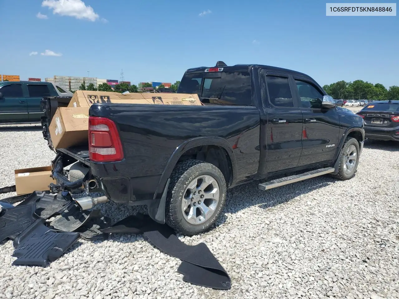 2019 Ram 1500 Laramie VIN: 1C6SRFDT5KN848846 Lot: 63485425
